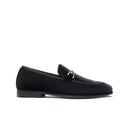 Mocassino Velvet Horse-Bit Buckle Loafer