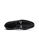Mocassino Velvet Horse-Bit Buckle Loafer