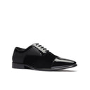 Domenico Patent/Velvet Cap-Toe Oxford