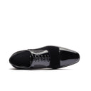 Domenico Patent/Velvet Cap-Toe Oxford